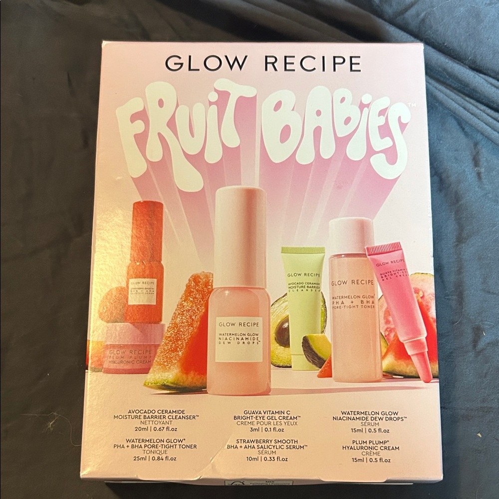 glow recipe fruit babies set | brand new in original box